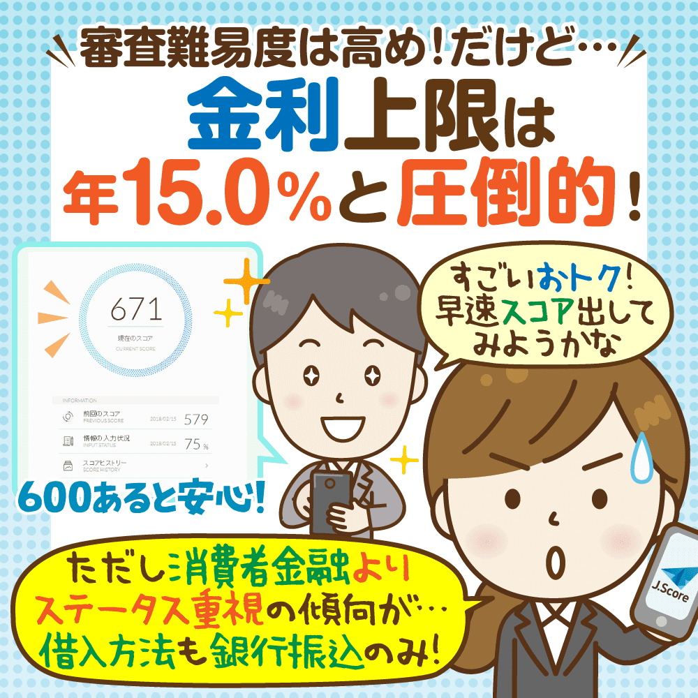 J Score ジェイスコア と大手消費者金融会社の徹底比較 審査 利便性 ブラック対応の噂他